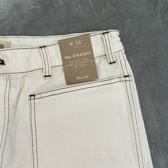 Madewell 90’s straight jeans NWT sz 32 PERFECT - Picture 2 of 9